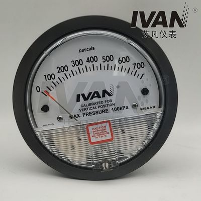 Plastic Micro Low Differential Pressure Gauge For Air Pressure Gauge Plastic Material
